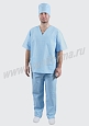 Костюм медицинский мужской бязь ГОСТ арт. ПВ-02-24-БЗ - 2